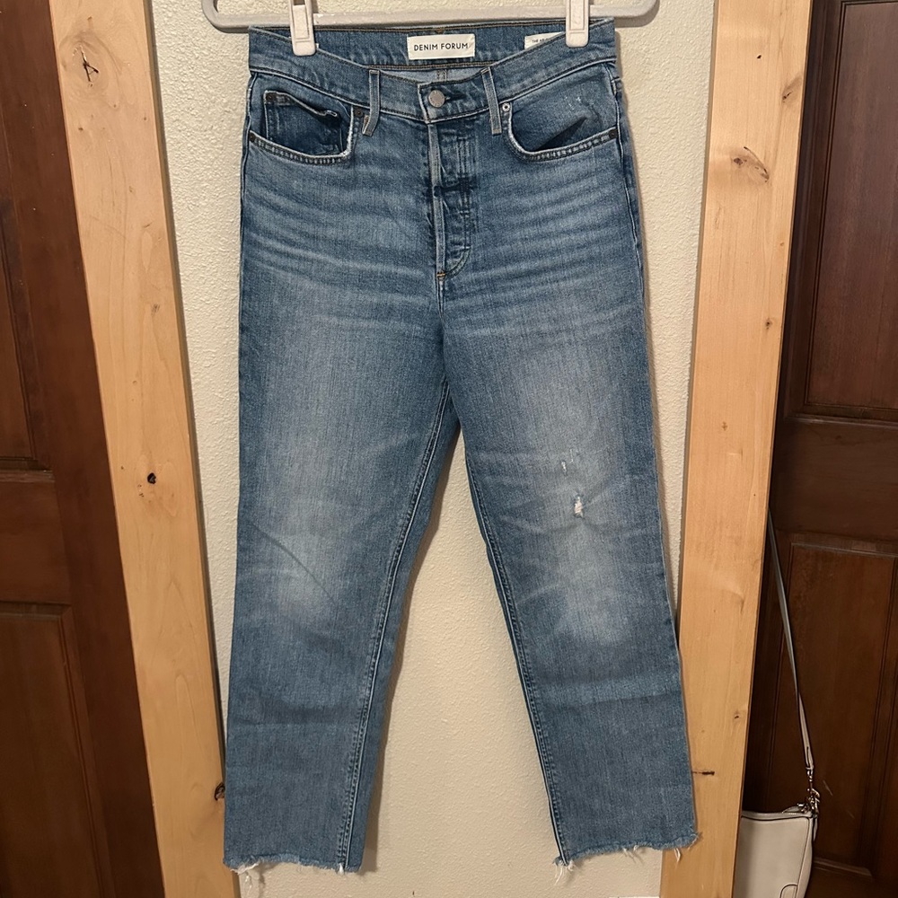 Denim Forum Light Blue High Rise Jeans
